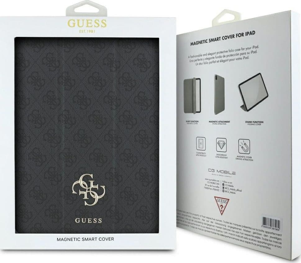 Guess Magnetic 4G Big Logo - Case iPad Air 13" M3 (2025) / iPad Air 13" M2 (2024) (black) - 6