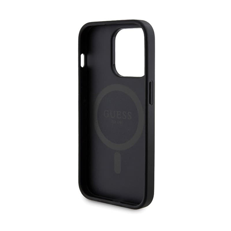 Guess Bundle Pack MagSafe 4G Metal Gold Logo - Case set + Power Bank 5000mAh MagSafe iPhone 13 Pro (black) - 7
