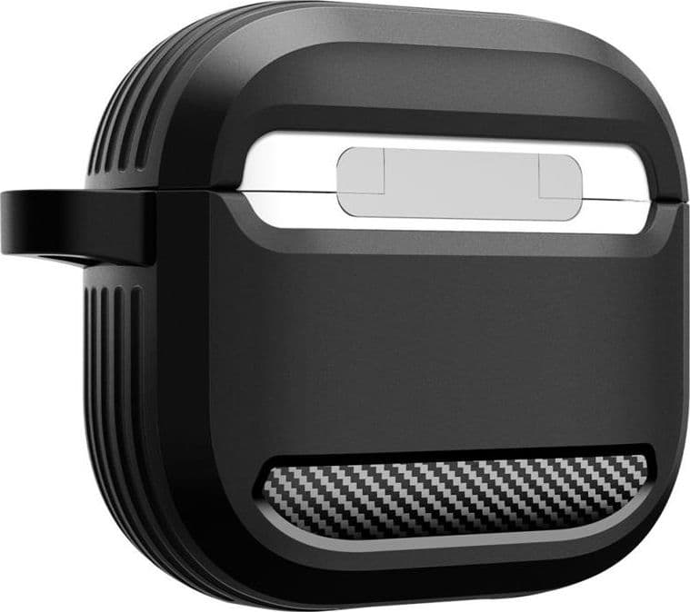 Spigen Rugged Armor - Case for Apple AirPods 4 (Matte Black) - 6