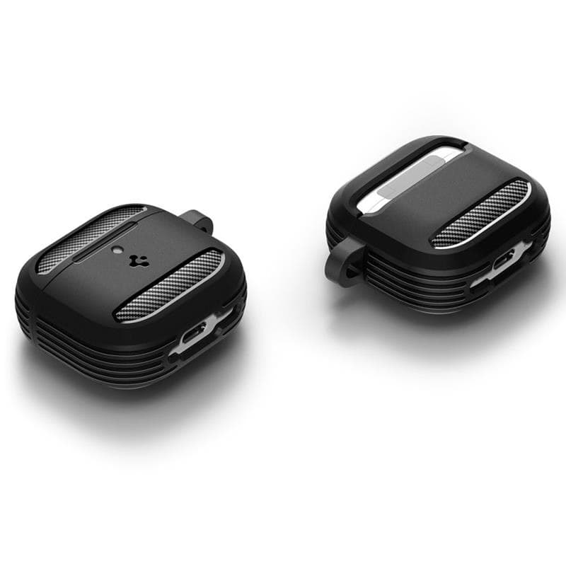 Spigen Rugged Armor - Case for Apple AirPods 4 (Matte Black) - 8