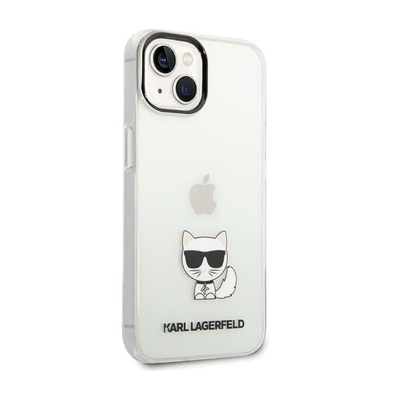 Karl Lagerfeld Choupette Body - Case for iPhone 14 Plus (Clear) - 4