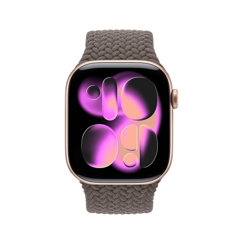 Cinturino Crong Wave - Cinturino intrecciato per Apple Watch 38/40/41/42 mm (marrone) - 2
