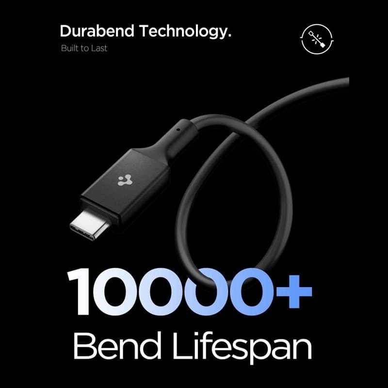 Spigen EB24012CC Essential - Cavo USB-C a USB-C PD 240W 1,2m (Nero) - 5