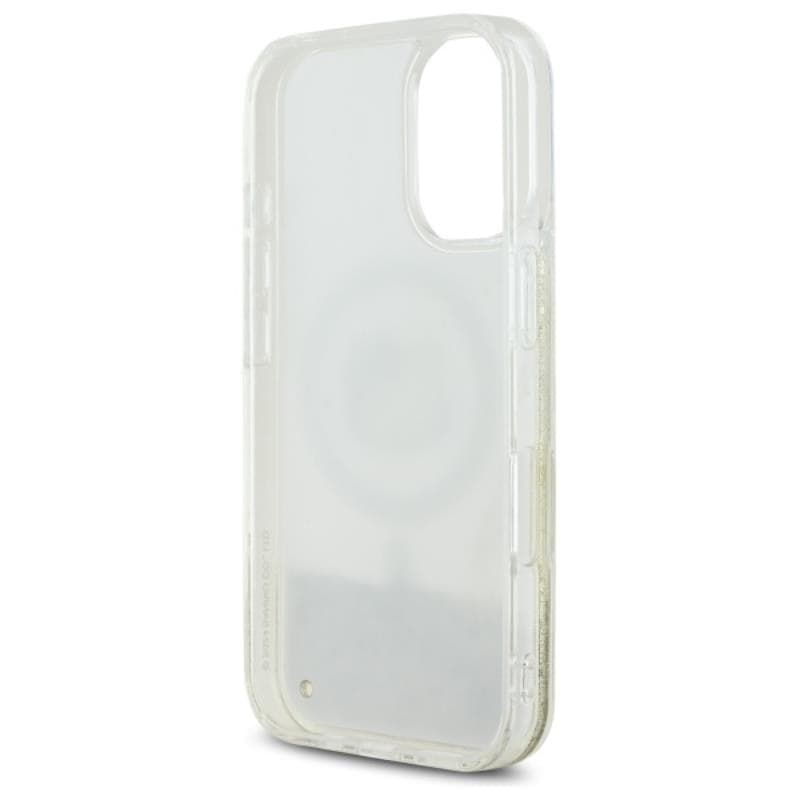 Hello Kitty Liquid Glitter Fever MagSafe - Case for iPhone 16 (white/gold) - 7