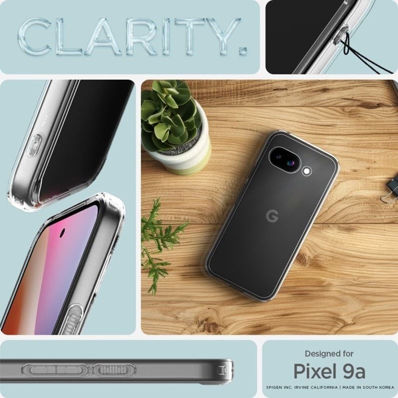 Spigen Ultra Hybrid - Case for Google Pixel 9a (Crystal Clear) - 9