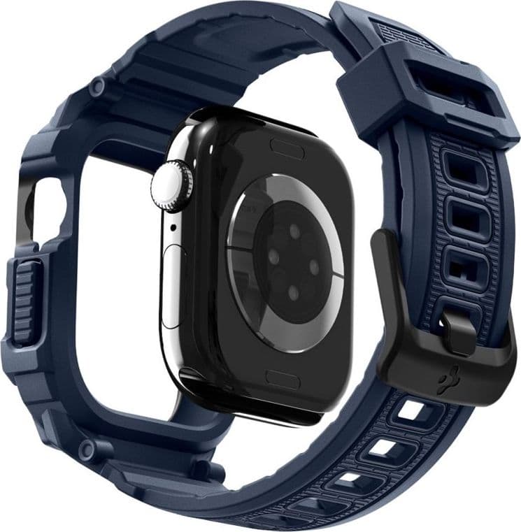 Spigen Rugged Armor Pro V2 – Cinturino con custodia per Apple Watch 10/11 42 mm (blu navy) - 10