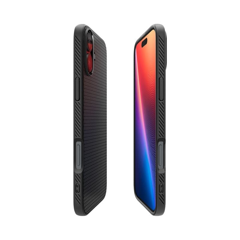 Spigen Liquid Air - Case for iPhone 16 (Matte Black) - 7