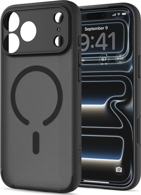 Spigen Ultra Hybrid Mag MagSafe - Custodia per iPhone 18 Pro Max / 17 Pro Max (Nero Ghiaccio) - 3