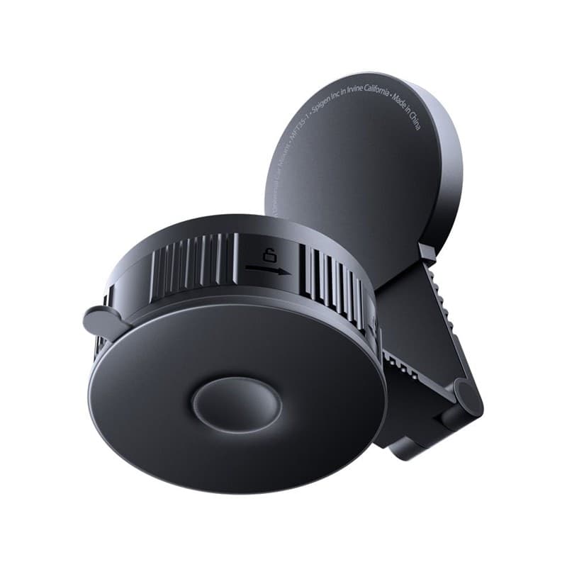 Spigen MFT35-1 Supporto magnetico per cruscotto, parabrezza e schermo auto - Supporto magnetico per auto MagSafe (nero) - 2