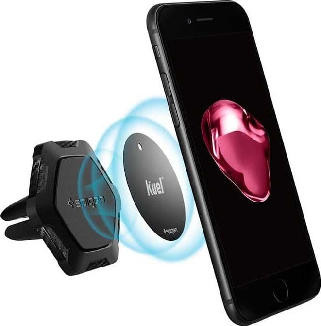 Spigen Magnetic Car Mount Holder QS11 - Car Holder (Black) - 6