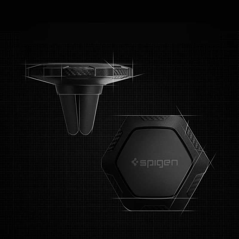 Spigen Magnetic Car Mount Holder QS11 - Car Holder (Black) - 7