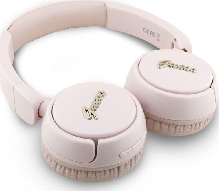 Guess Metal Logo Script - Wireless Over-Ear Headphones Bluetooth V5.3 (pink) - 3