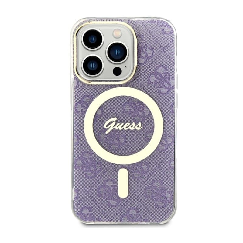 Guess 4G MagSafe - Case for iPhone 14 Pro (Purple) - 3