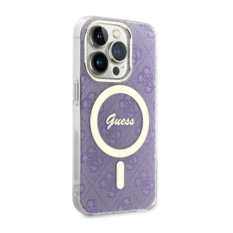 Guess 4G MagSafe - Case for iPhone 14 Pro (Purple) - 4