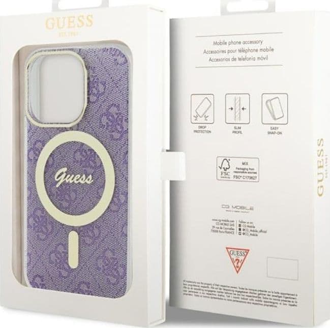 Guess 4G MagSafe - Case for iPhone 14 Pro (Purple) - 8