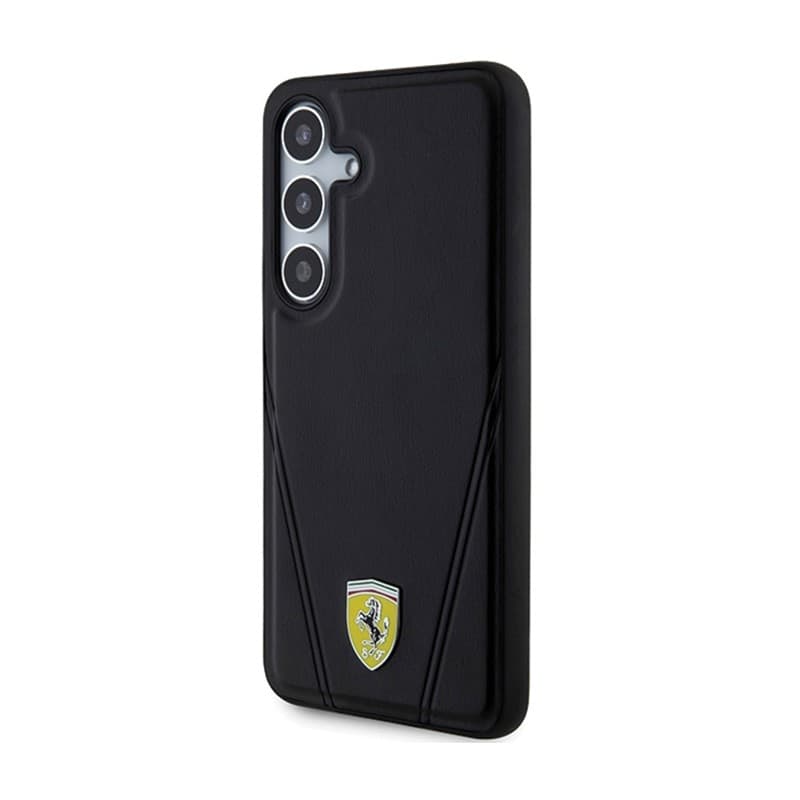 Ferrari Hot Stamp V Lines MagSafe - Samsung Galaxy S24 Case (Black) - 2