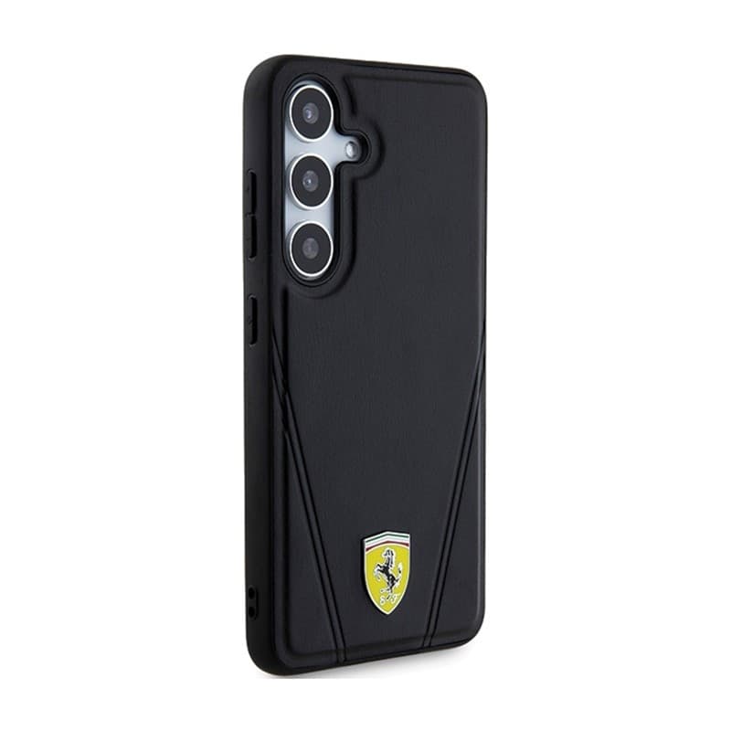 Ferrari Hot Stamp V Lines MagSafe - Samsung Galaxy S24 Case (Black) - 4