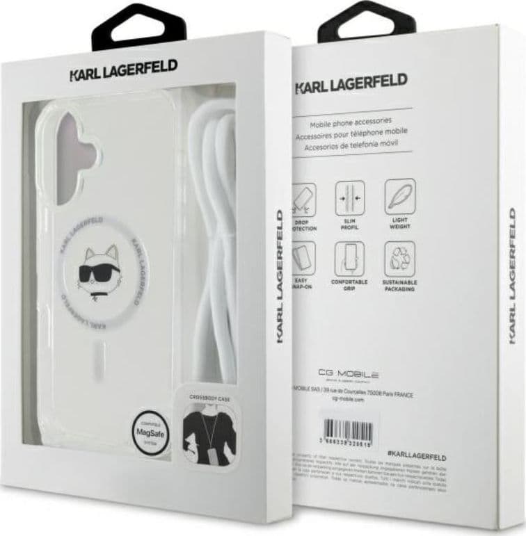 Karl Lagerfeld IML Choupette Head & Cord MagSafe - Case for iPhone 16 (transparent) - 7