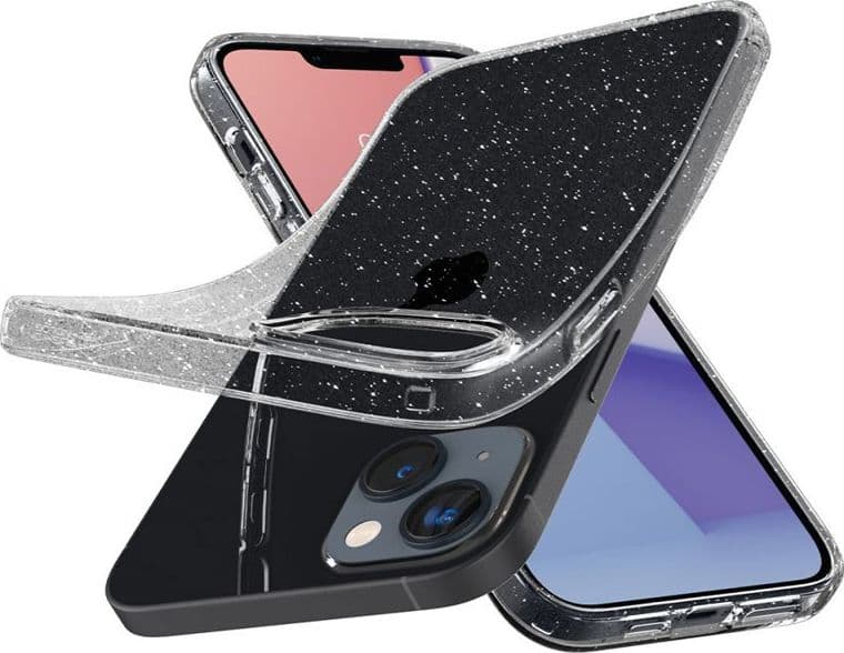 Spigen Liquid Crystal Glitter - Case for iPhone 15 Plus / iPhone 14 Plus (Transparent) - 6