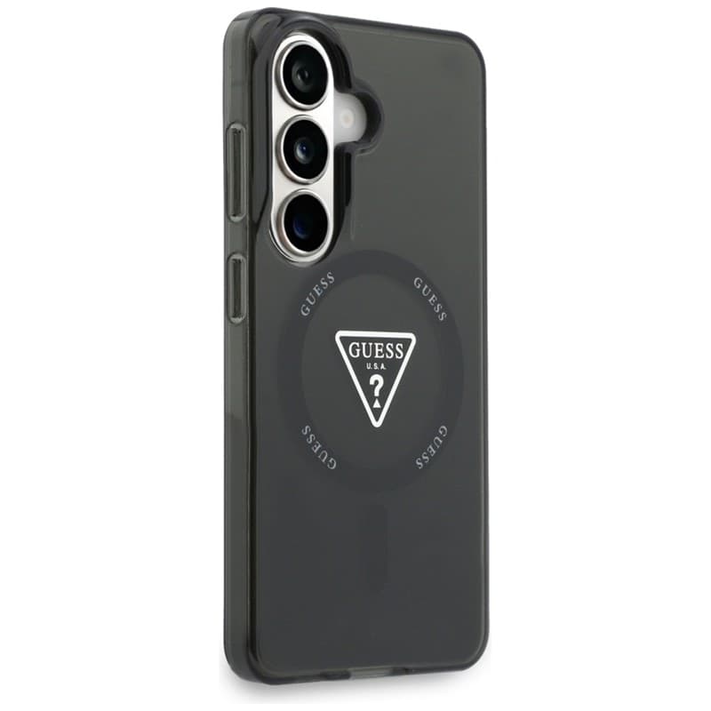 Guess IML Gradient Triangle MagSafe - Custodia per Samsung Galaxy S26 (Nero) - 4