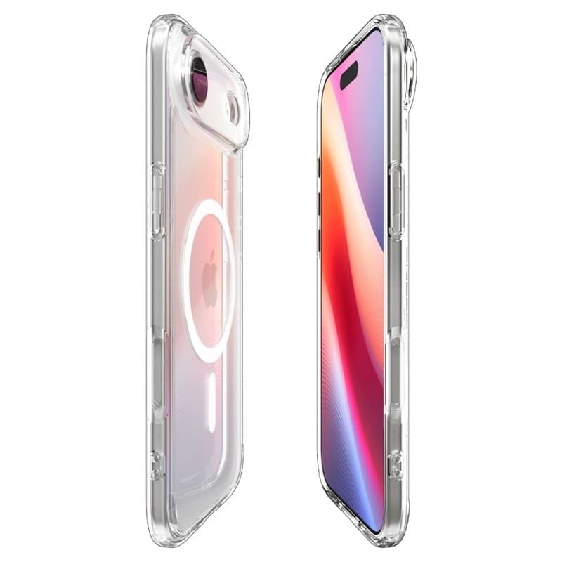 Spigen Ultra Hybrid Mag MagSafe - Case for iPhone Air (Clear/White) - 6