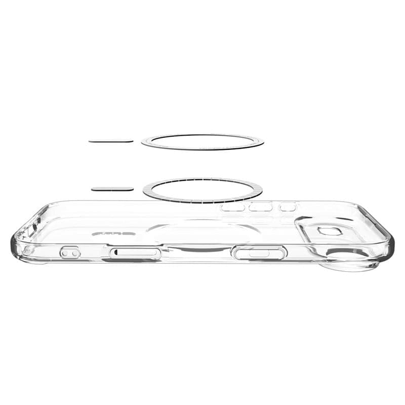Spigen Ultra Hybrid Mag MagSafe - Case for iPhone Air (Clear/White) - 7