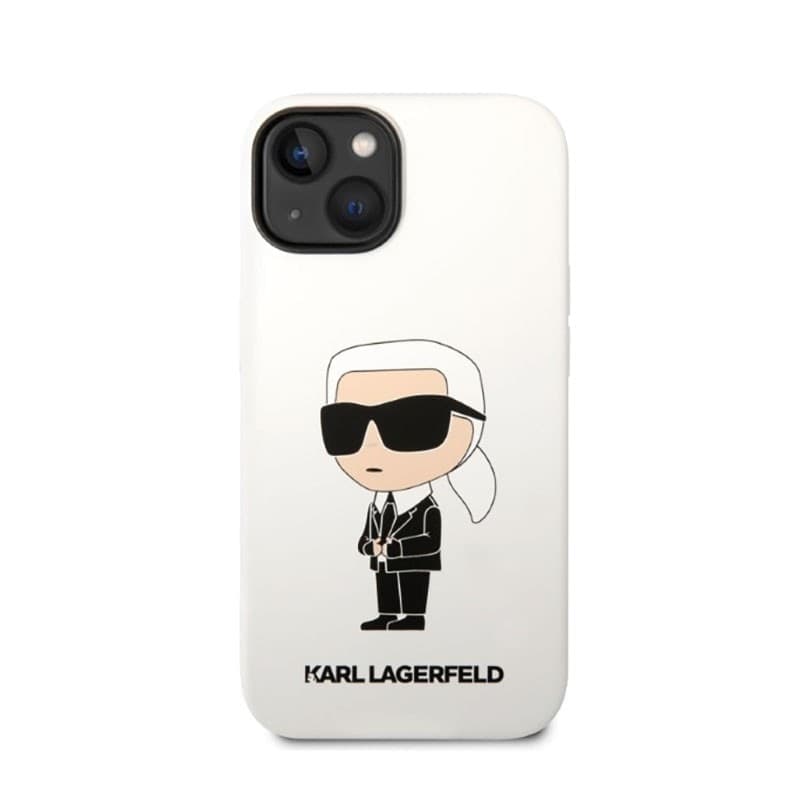 Karl Lagerfeld Silicone NFT Ikonik - Case for iPhone 14 Plus (White) - 3