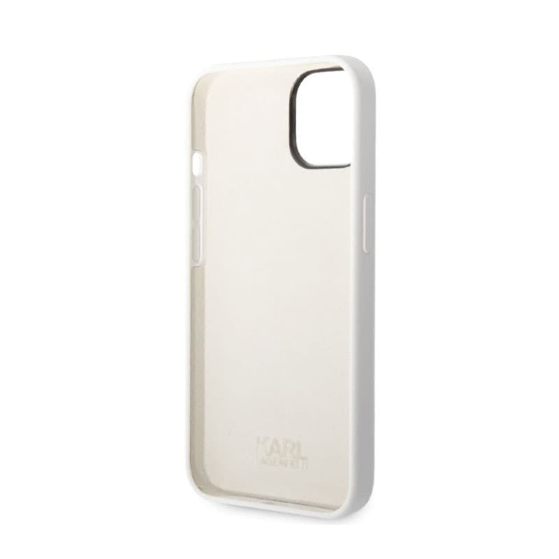 Karl Lagerfeld Silicone NFT Ikonik - Case for iPhone 14 Plus (White) - 7