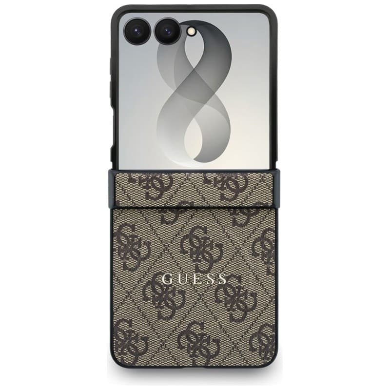 Guess 4G Classic MagSafe - Custodia per Samsung Galaxy Z Flip 8 (Marrone) - 2