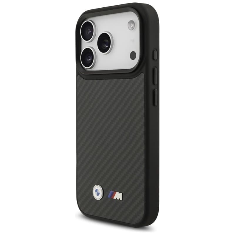Custodia BMW M Kevlar Matt MagSafe per iPhone 17 Pro (nera) - 2