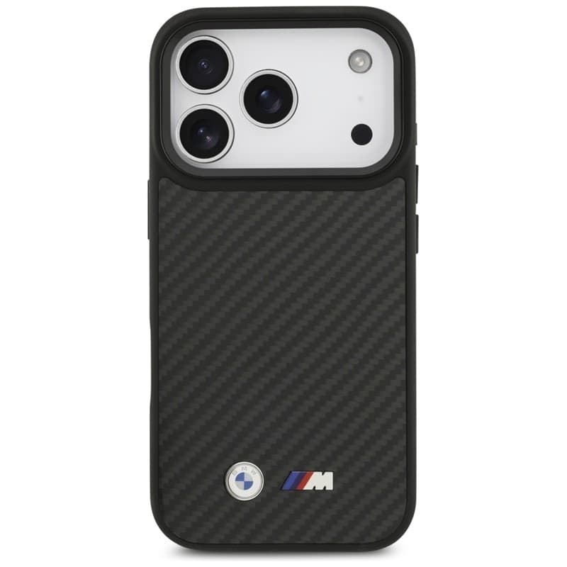 Custodia BMW M Kevlar Matt MagSafe per iPhone 17 Pro (nera) - 3