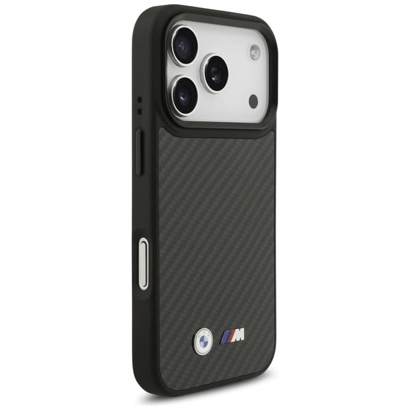 Custodia BMW M Kevlar Matt MagSafe per iPhone 17 Pro (nera) - 4
