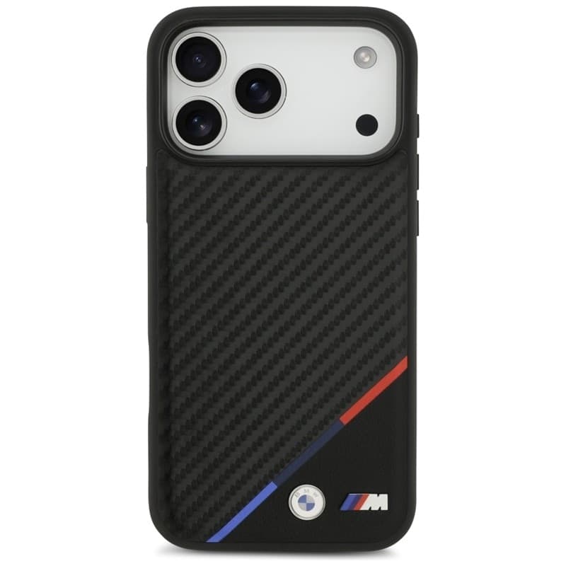 BMW M Carbon Tricolor Line MagSafe - Case iPhone 17 Pro Max (black) - 3