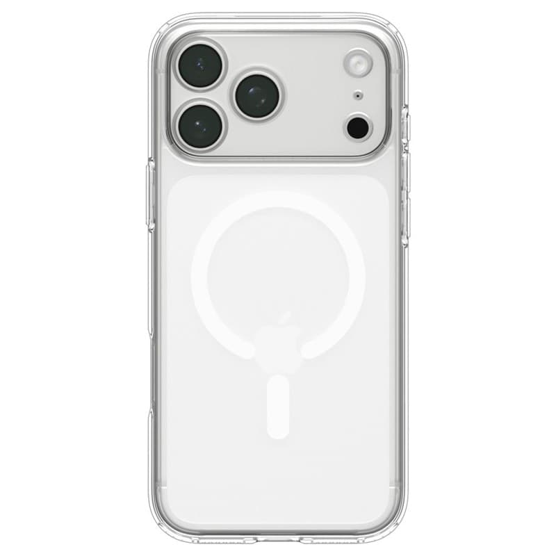 Spigen Ultra Hybrid Mag MagSafe - Custodia per iPhone 18 Pro Max / 17 Pro Max (Trasparente/Bianco) - 4