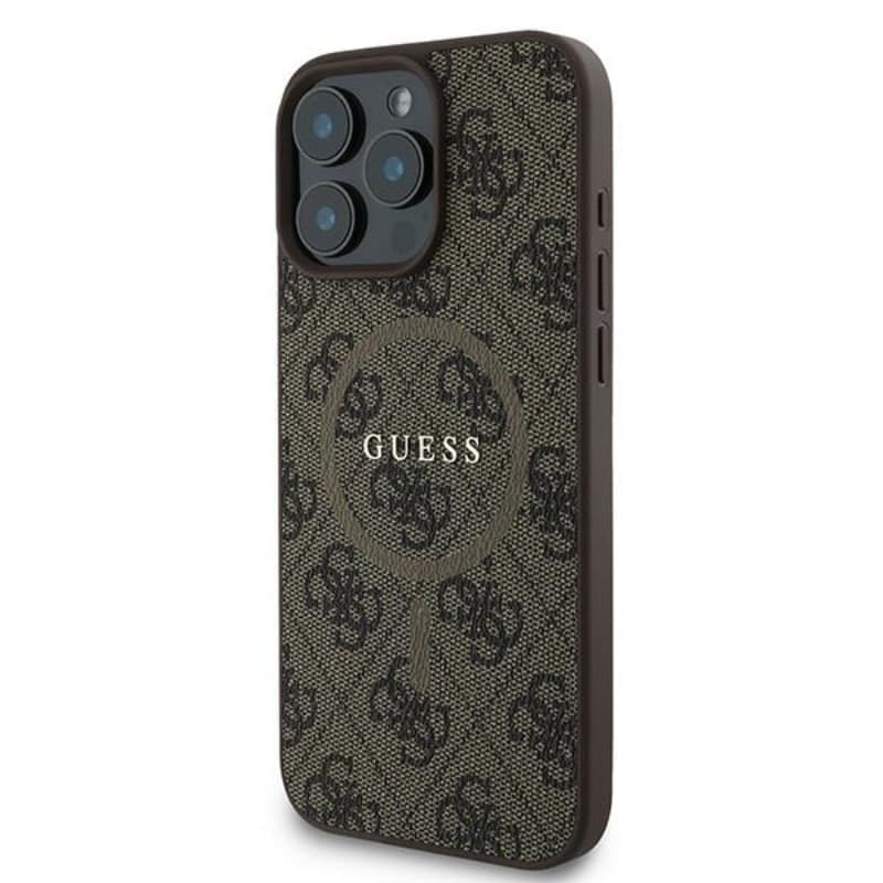 Guess 4G Ring Classic Logo MagSafe - Case for iPhone 16 Pro (brown) - 2