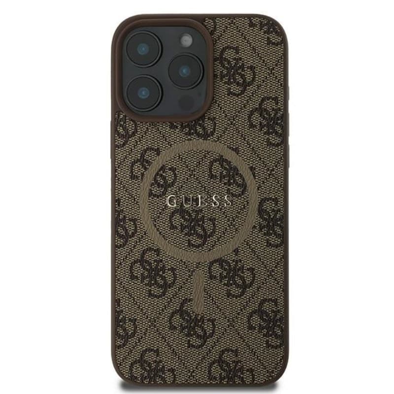 Guess 4G Ring Classic Logo MagSafe - Case for iPhone 16 Pro (brown) - 3
