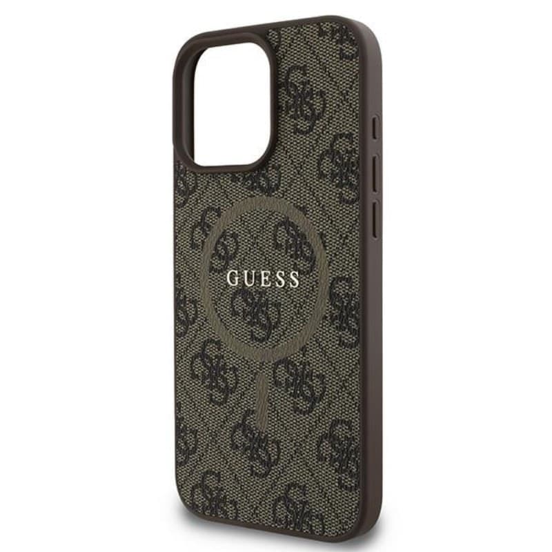 Guess 4G Ring Classic Logo MagSafe - Case for iPhone 16 Pro (brown) - 6