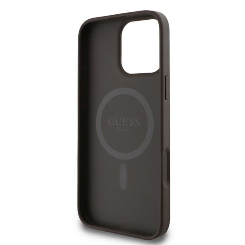 Guess 4G Ring Classic Logo MagSafe - Case for iPhone 16 Pro (brown) - 7