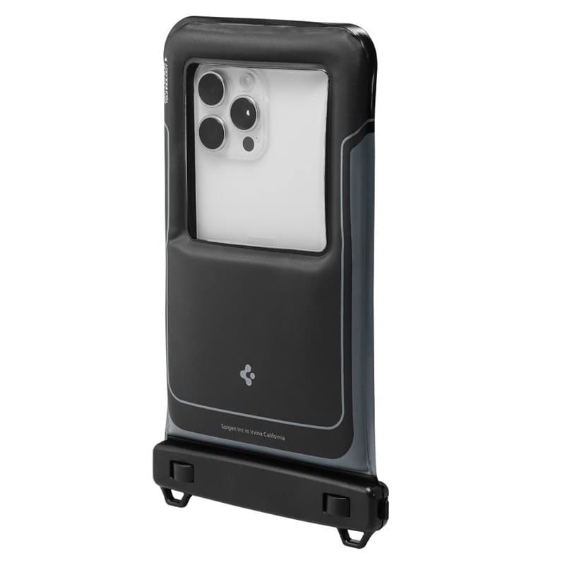Spigen A611P Universal Waterproof Float Case 2-Pack - Waterproof Case for Smartphones up to 6.9" (Matte Black) - 5