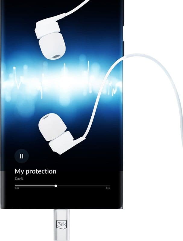 3mk Wired Earphones USB-C - Wired in-ear headphones (White) - 3