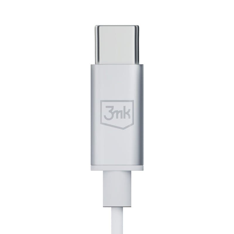 3mk Wired Earphones USB-C - Wired in-ear headphones (White) - 6