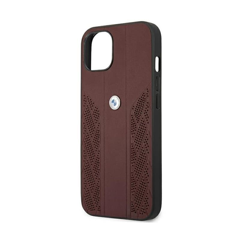 BMW Leather Curve Perforate HC - Case for iPhone 13 (Red) - 5