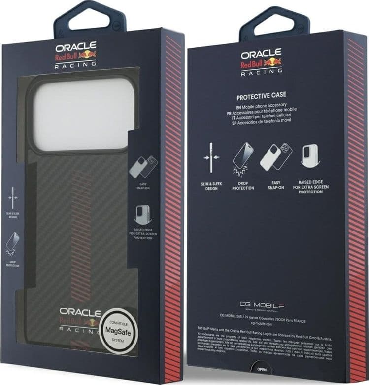 Custodia Red Bull Kevlar Powerbar MagSafe per iPhone 17 Pro Max (nera) - 8