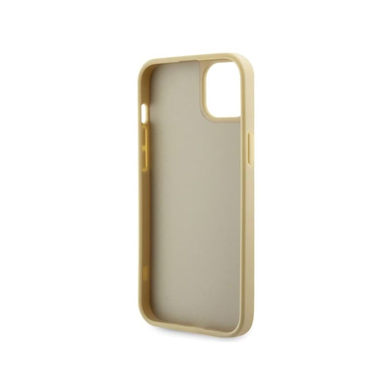 Guess Rhinestone Triangle - Case for iPhone 14 (Gold) - 7