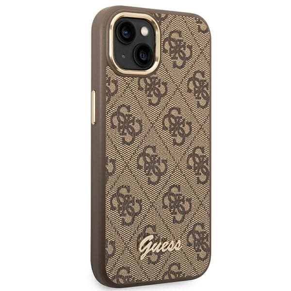 Guess 4G Metal Camera Outline Case - Case for iPhone 14 Plus (Brown) - 4