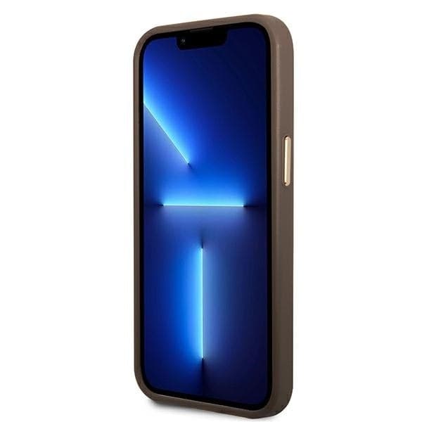 Guess 4G Metal Camera Outline Case - Case for iPhone 14 Plus (Brown) - 5