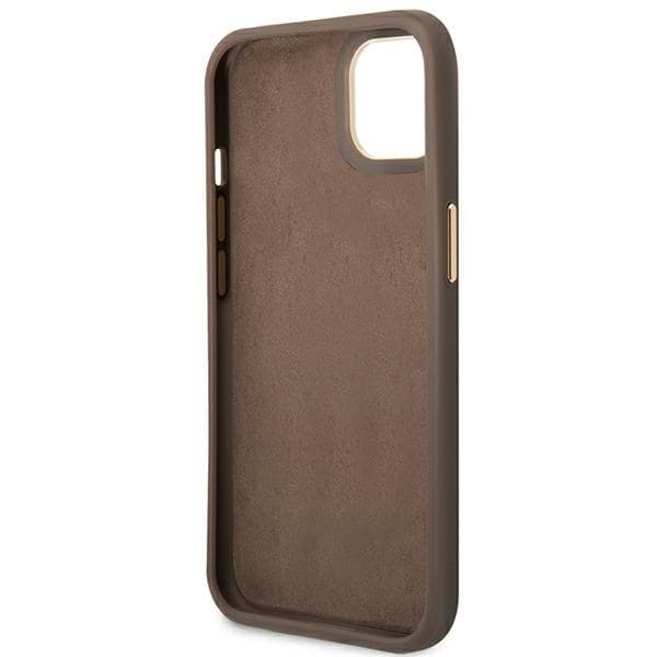 Guess 4G Metal Camera Outline Case - Case for iPhone 14 Plus (Brown) - 7