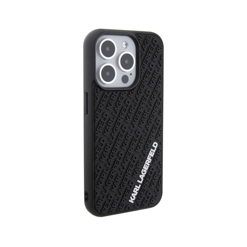 Karl Lagerfeld 3D Rubber Multi Logo - Case for iPhone 15 Pro (black) - 4