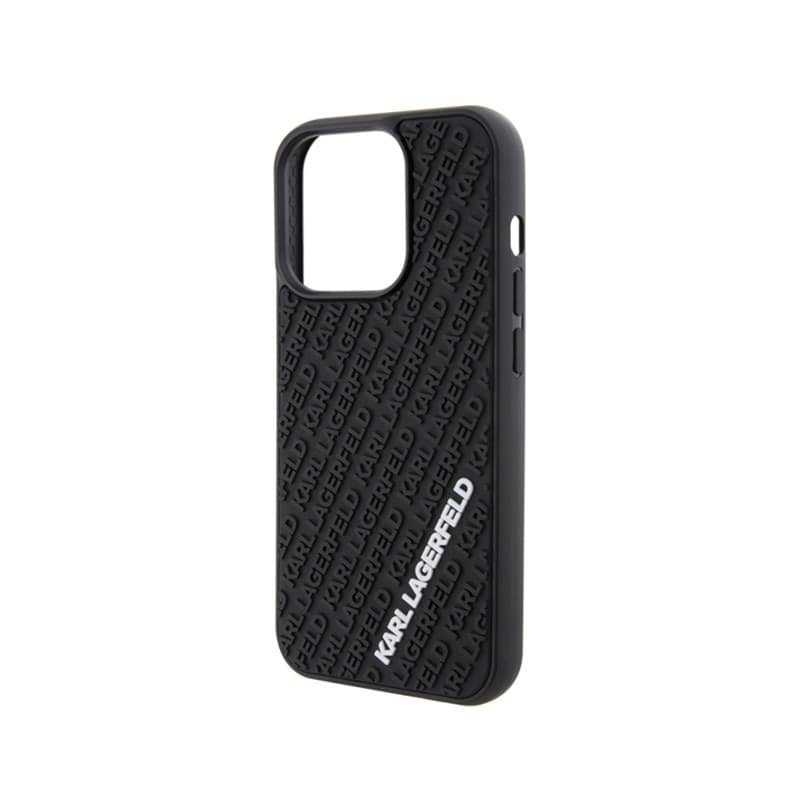 Karl Lagerfeld 3D Rubber Multi Logo - Case for iPhone 15 Pro (black) - 6