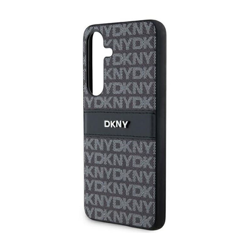 DKNY Leather Mono Stripe & Metal Logo - Samsung Galaxy S24 Case (black) - 6